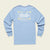 Howler Brothers Mens Select Longsleeve T-Shirt LIG Howler Classic: Light Blue Heather