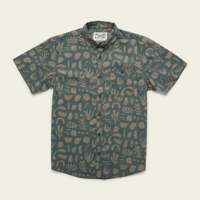 Howler Brothers Men&#39;s Mansfield Shirt DAR Distant Forms: Dark Forest