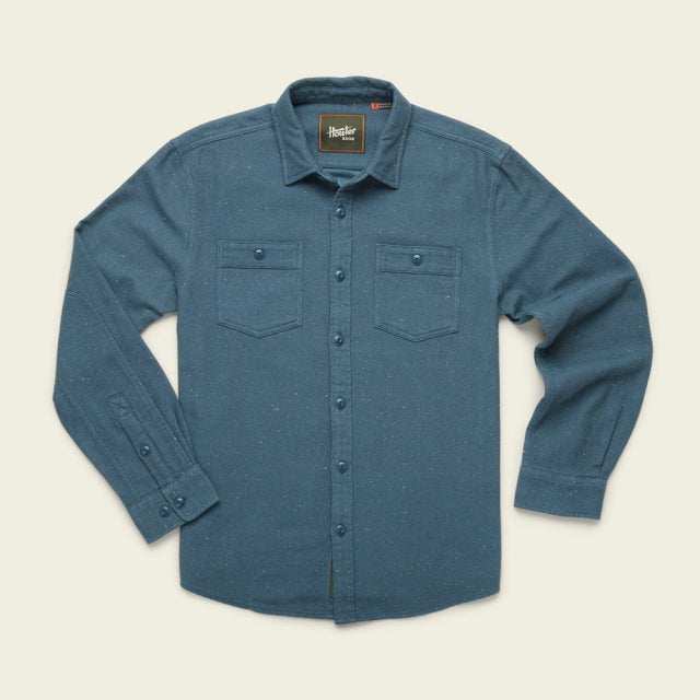 Howler Brothers Mens Rodanthe Blanket Flannel SMO Smoked Blue Fleck