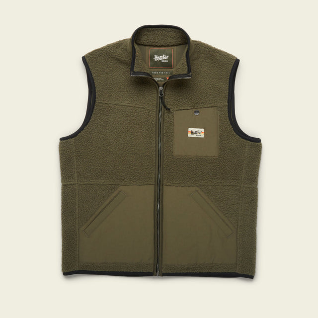 Howler Brothers Mens Chisos Fleece Vest HID Hideout Green