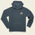 Howler Brothers Mens Palo Duro Grid Fleece Hoodie TA Station Blue / S