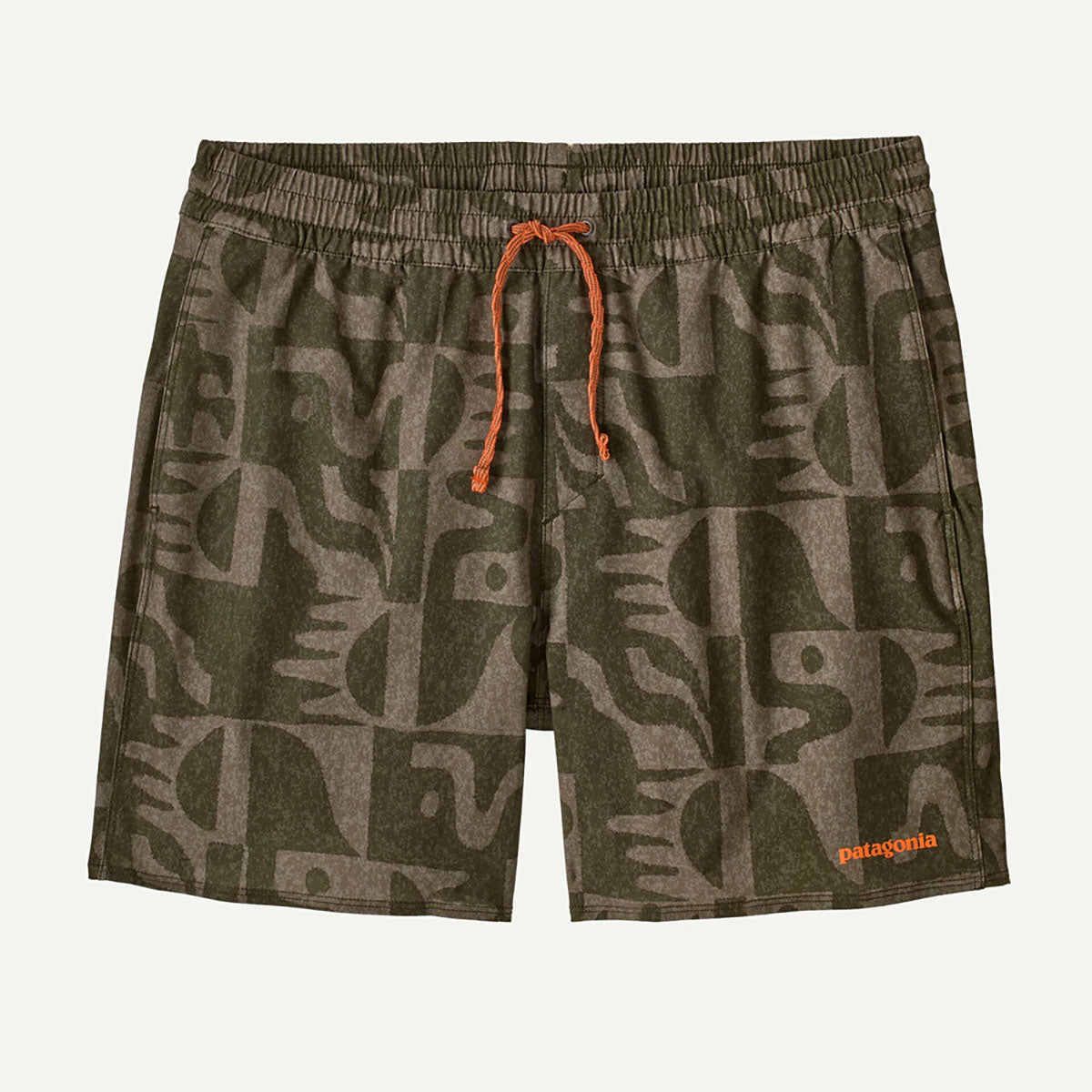 Patagonia Mens Hydropeak Volley Shorts - 16 in. Mother Tree: Basin Green