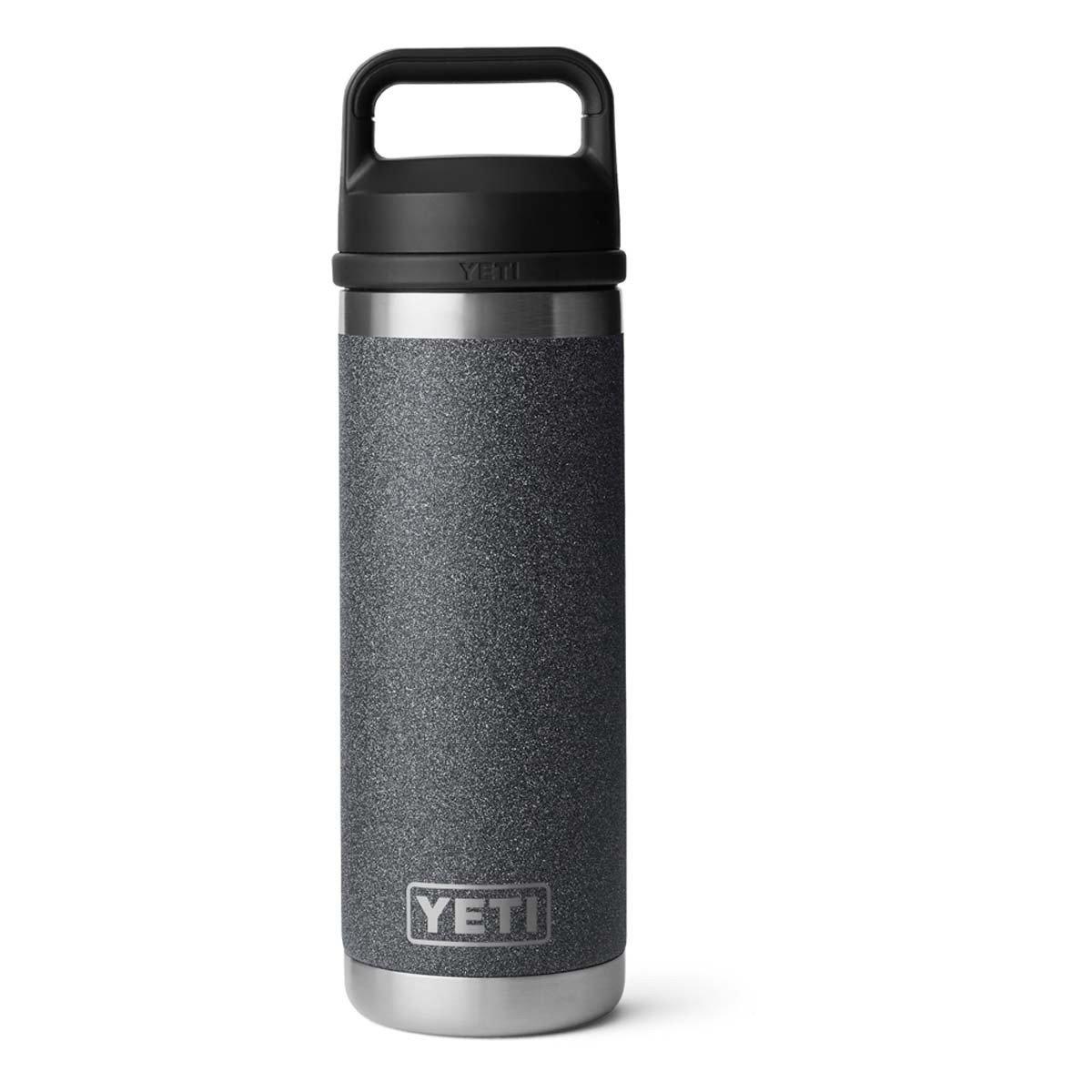 Yeti Rambler 18 oz Bottle with Chug Cap Black Stone
