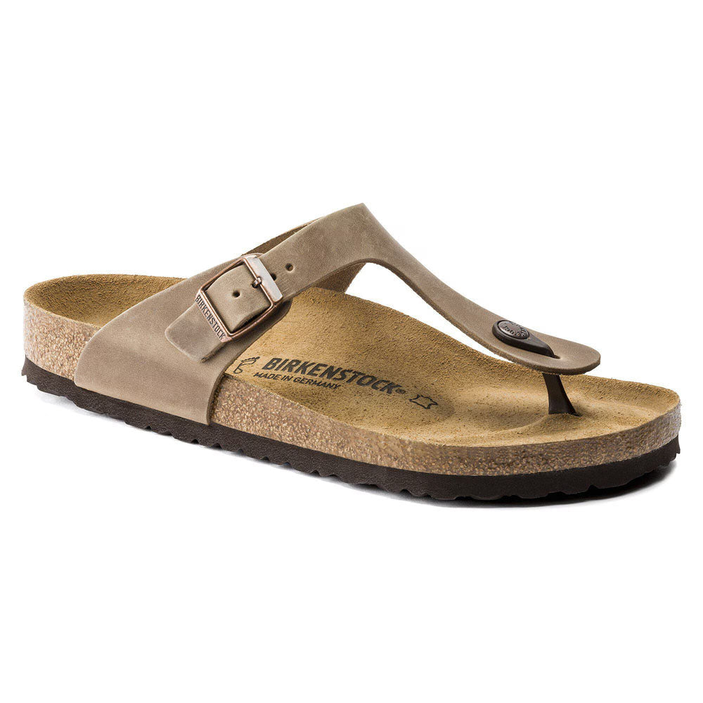 Birkenstock Gizeh Oiled Leather - Regular Tobacco