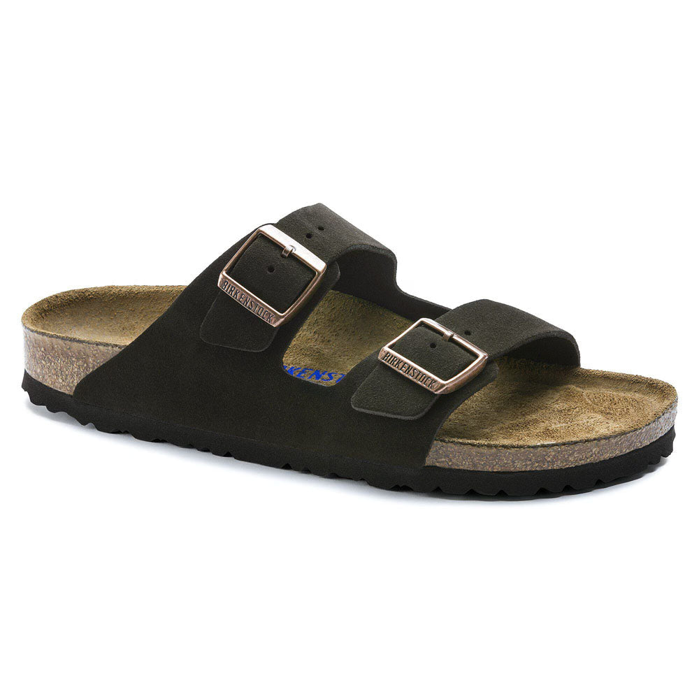 Birkenstock Arizona Soft Footbed Suede Leather - Narrow Mocha