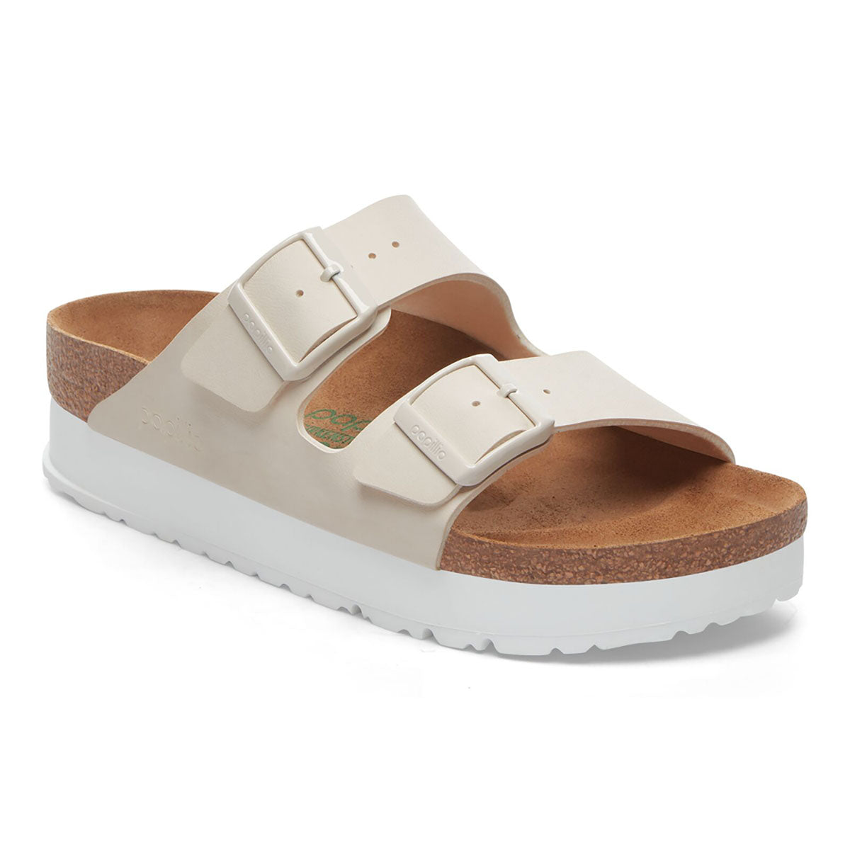 Birkenstock Arizona Flex Platform Vegan - Narrow Eggshell