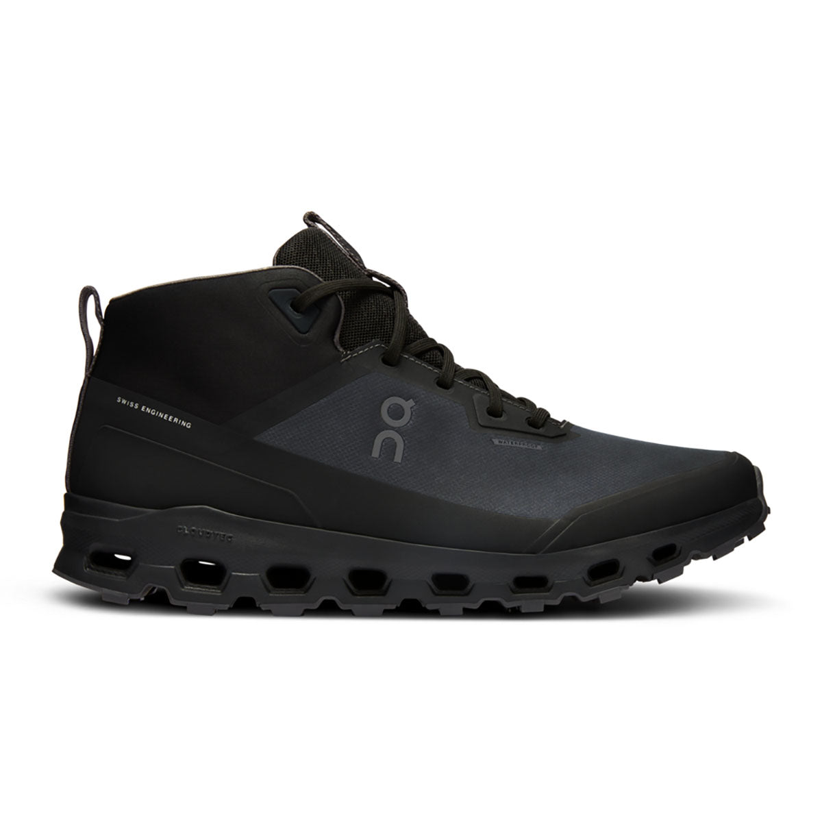 On Running Mens Cloudroam Waterproof Black | Eclipse
