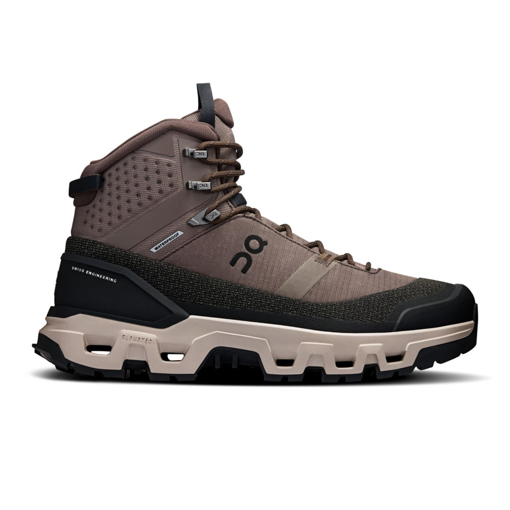 On Running Mens Cloudrock Trek Waterproof Ash | Fog