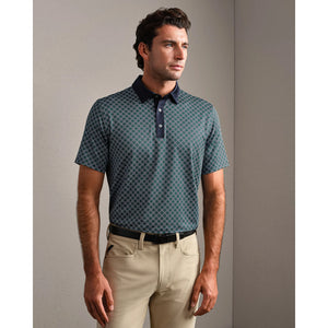 Rhone Mens Drive Time Polo Fern Green Circle Ceo