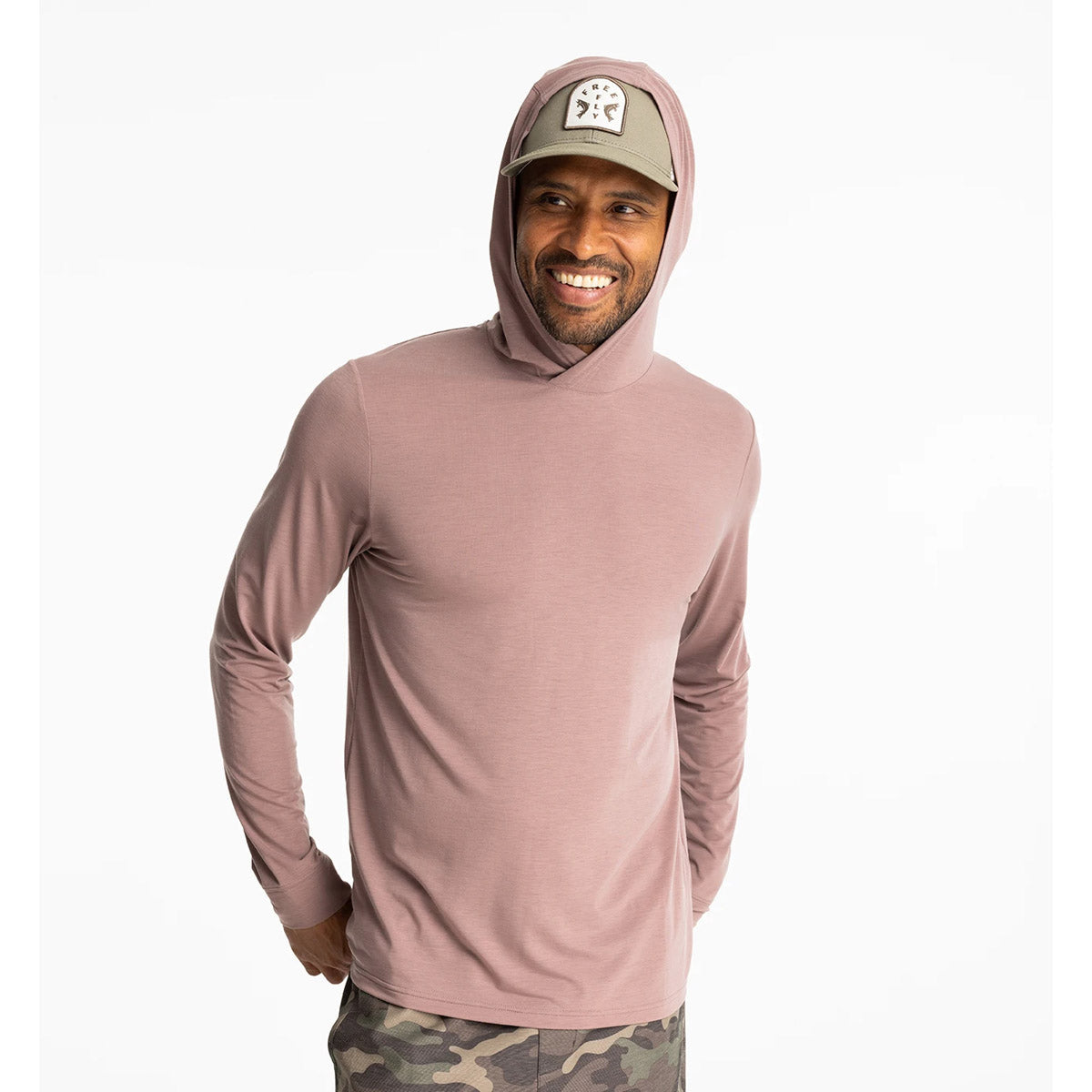 Free Fly Apparel Men&#39;s Elevate Lightweight Hoodie Fig