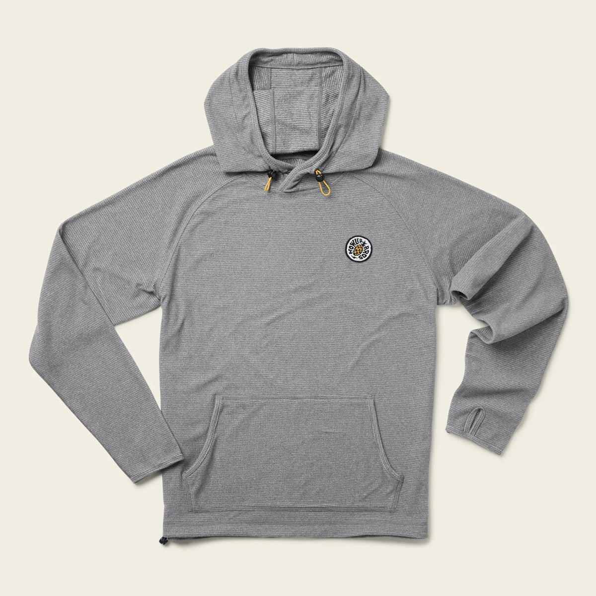Howler Brothers Men's Palo Duro Grid Fleece Hoodie Deep Grey Heather