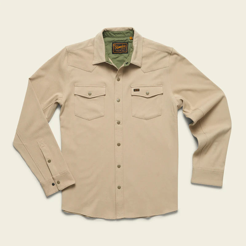 Howler Brothers Men&#39;s Stockman Stretch Snapshirt PUT Putty