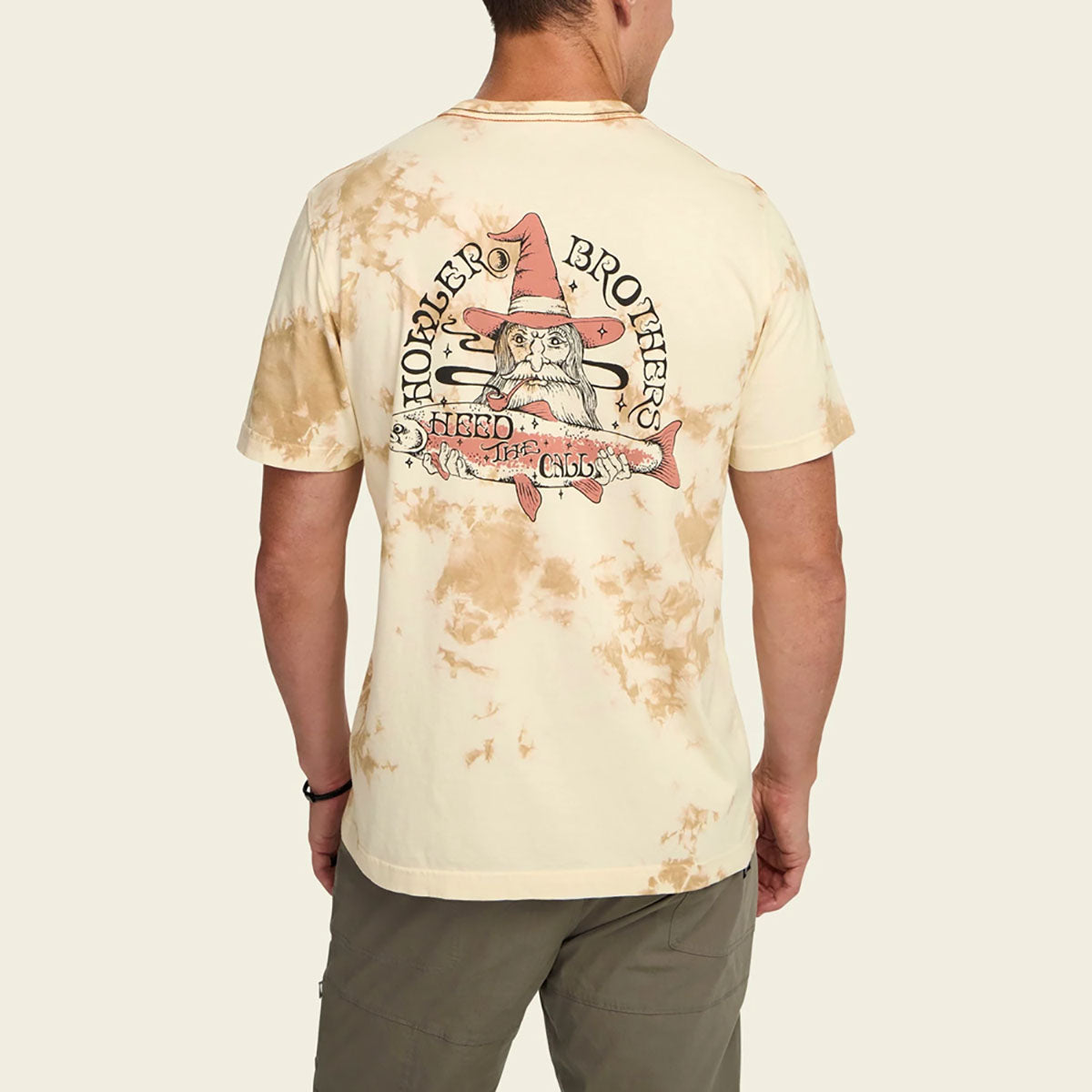 Howler Brothers Mens Cotton T River Wizard : Tie Dye