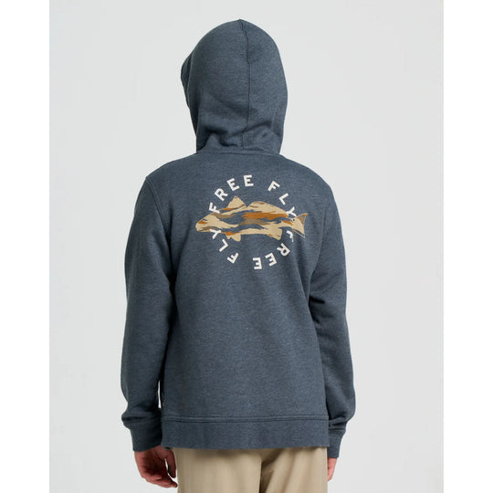 Youth Camo Redfish Fleece Hoodie