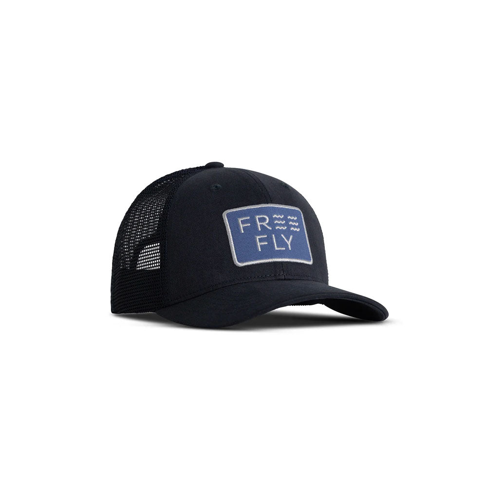 Free Fly Apparel Wave Trucker Hat Deep Navy