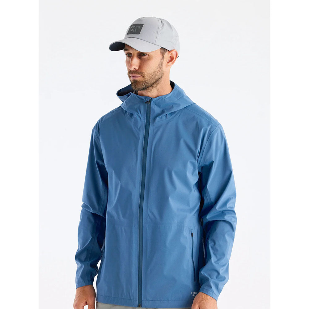 Free Fly Apparel Mens Cloudshield Rain Jacket Heron Blue