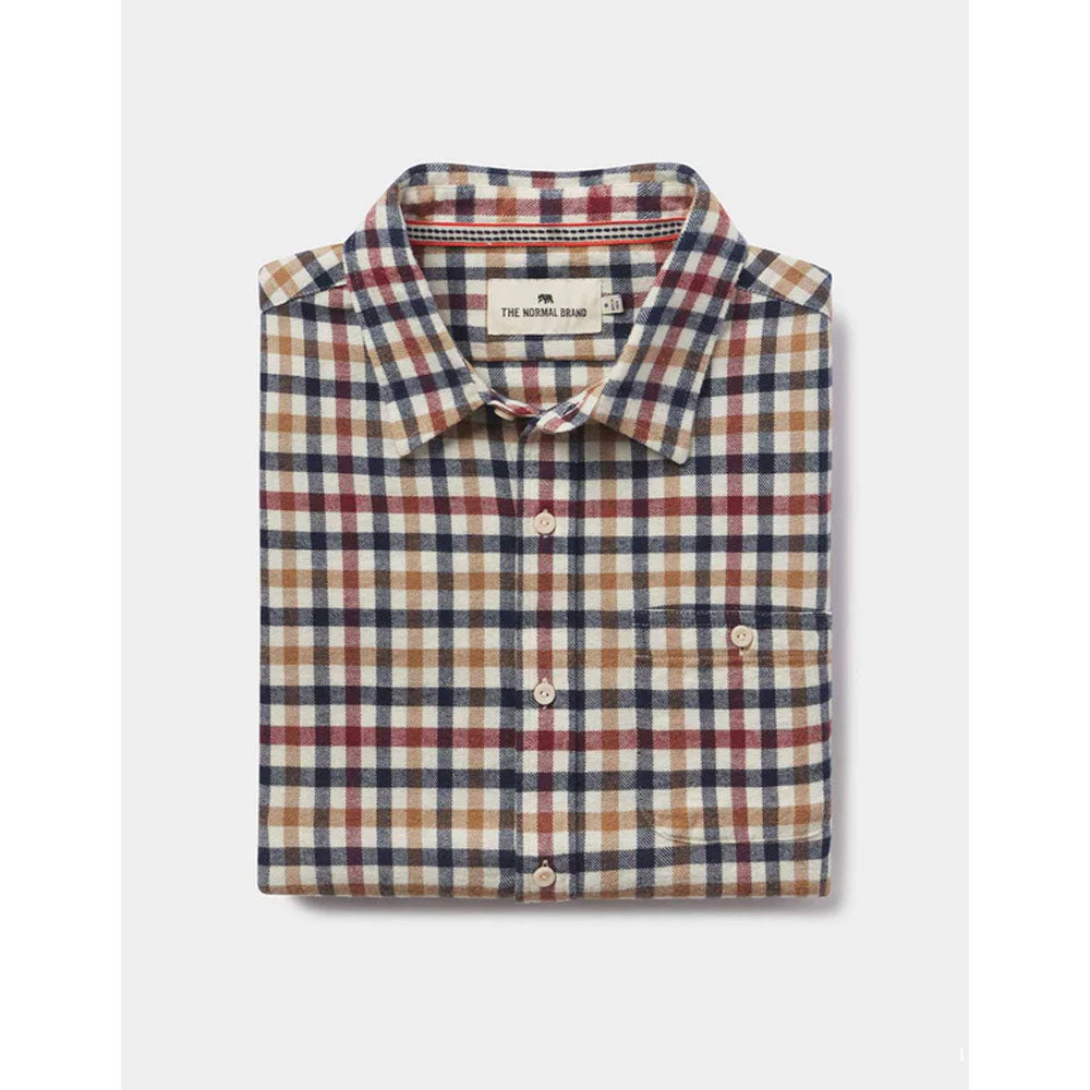 The Normal Brand Men&#39;s Hudson Double Brushed Flannel Harvest Plaid