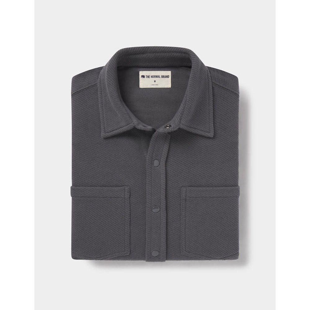 The Normal Brand Men&#39;s Looped Terry Shirt Shadow