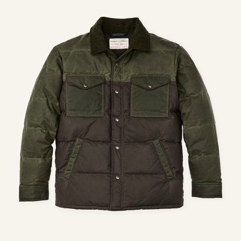 Filson Men&#39;s Down Jac Shirt Otter Green