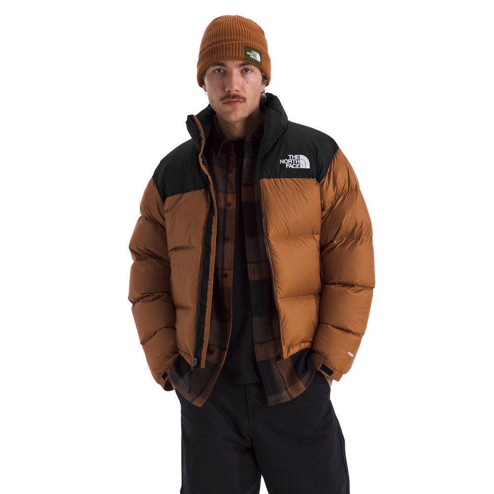 The North Face Mens 1996 Retro Nuptse Jacket Burnt Umber/TNF Black