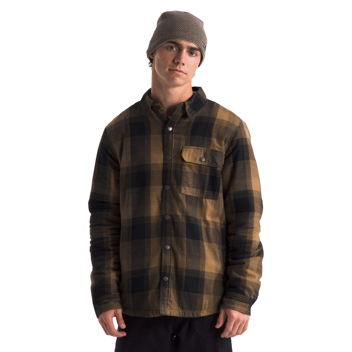 The North Face Men's Campshire Shirt Utility Brown TNF Shadow Plaid