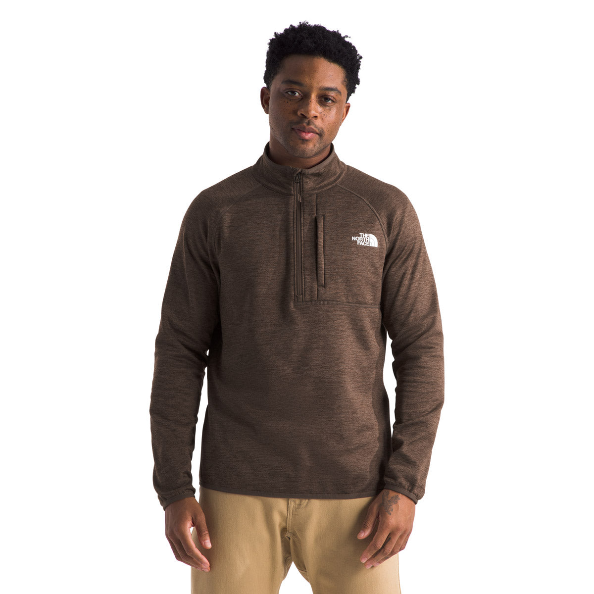 The North Face Men&#39;s Canyonlands ½ Zip Smokey Brown Heather