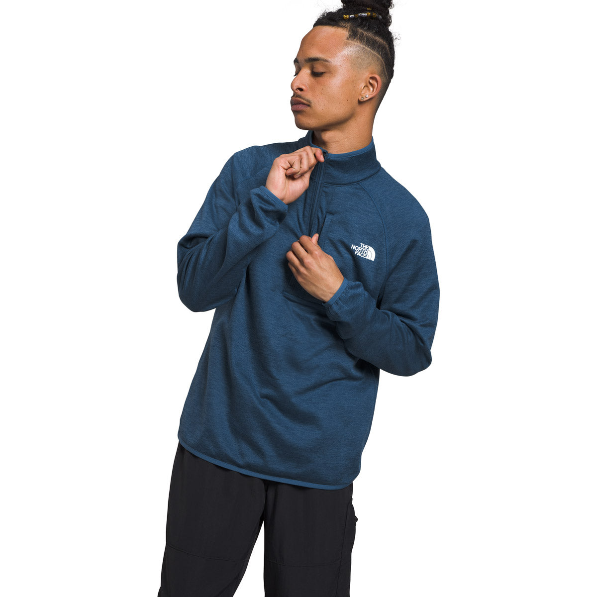 The North Face Men&#39;s Canyonlands ½ Zip Shady Blue Heather-NPF