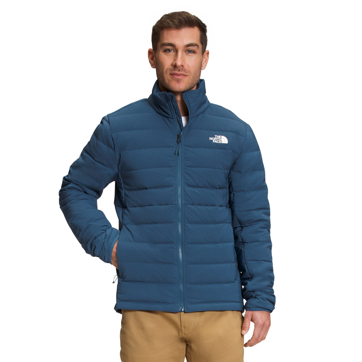 The North Face Men&#39;s Belleview Stretch Down Jacket Shady Blue