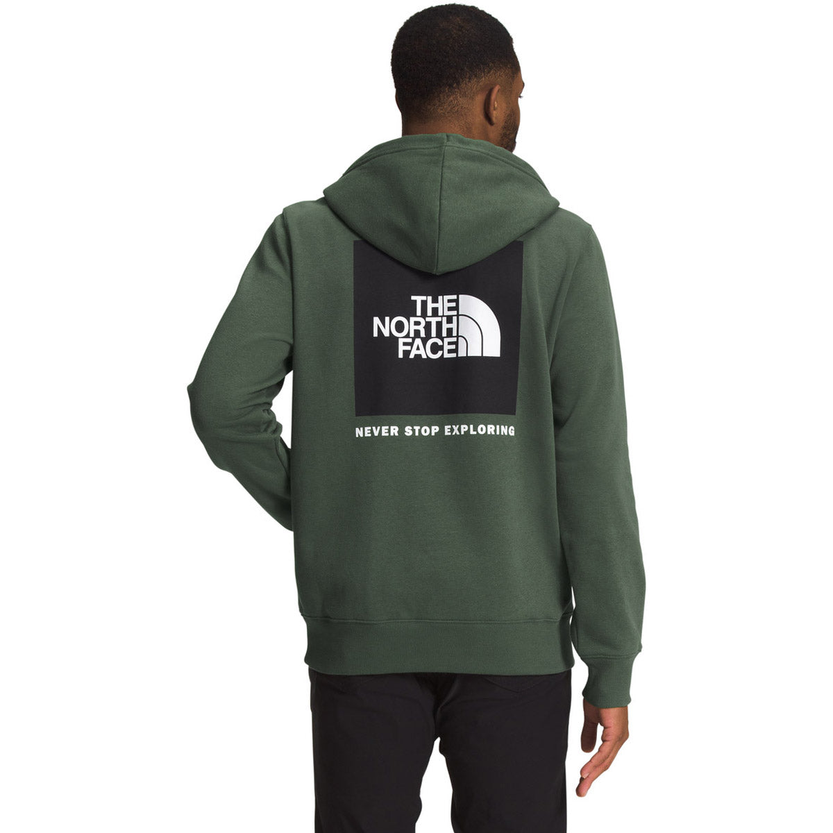 The North Face Men&#39;s Box NSE Pullover Hoodie Thyme/TNF Black