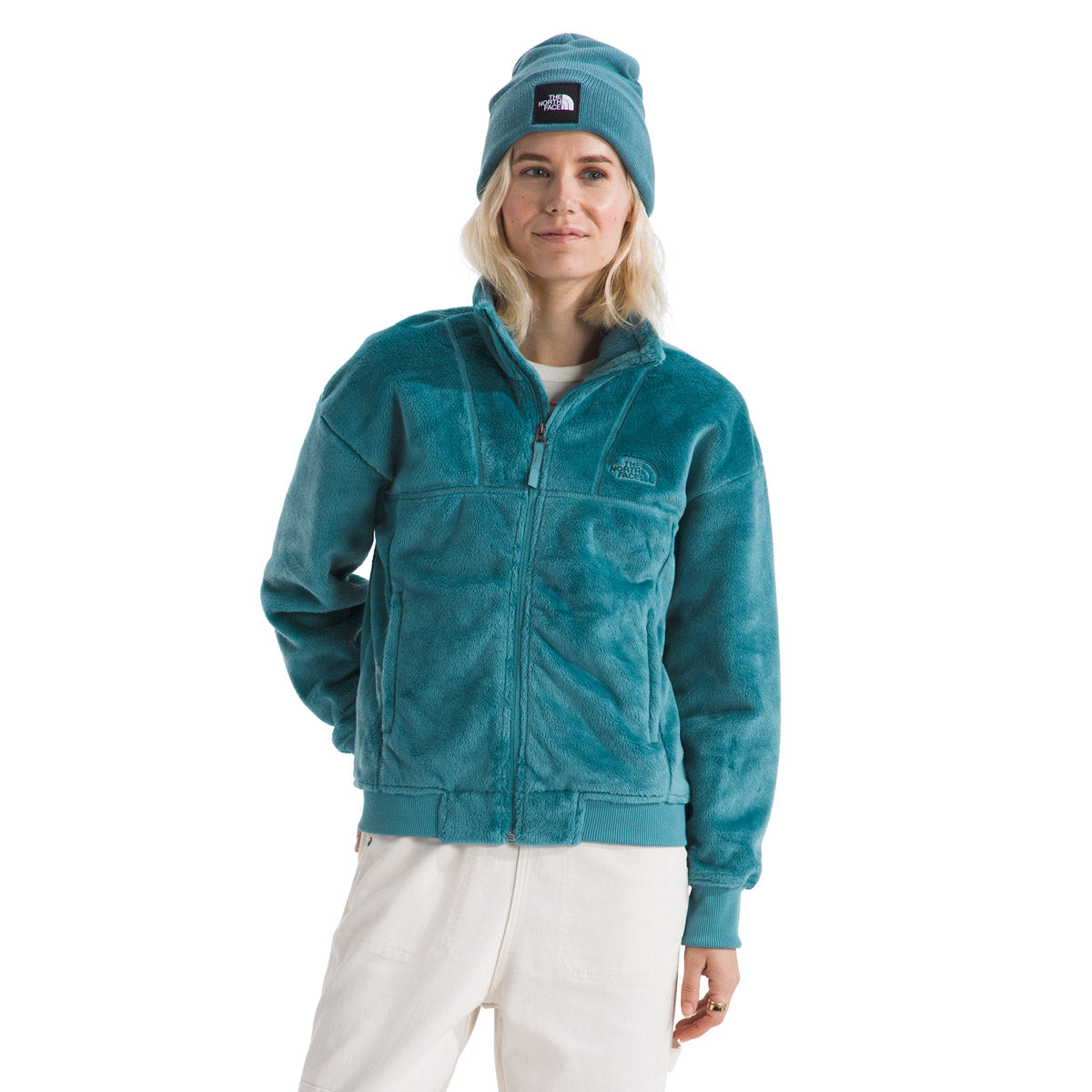 The North Face Women's Osito Lux Jacket Algae Blue