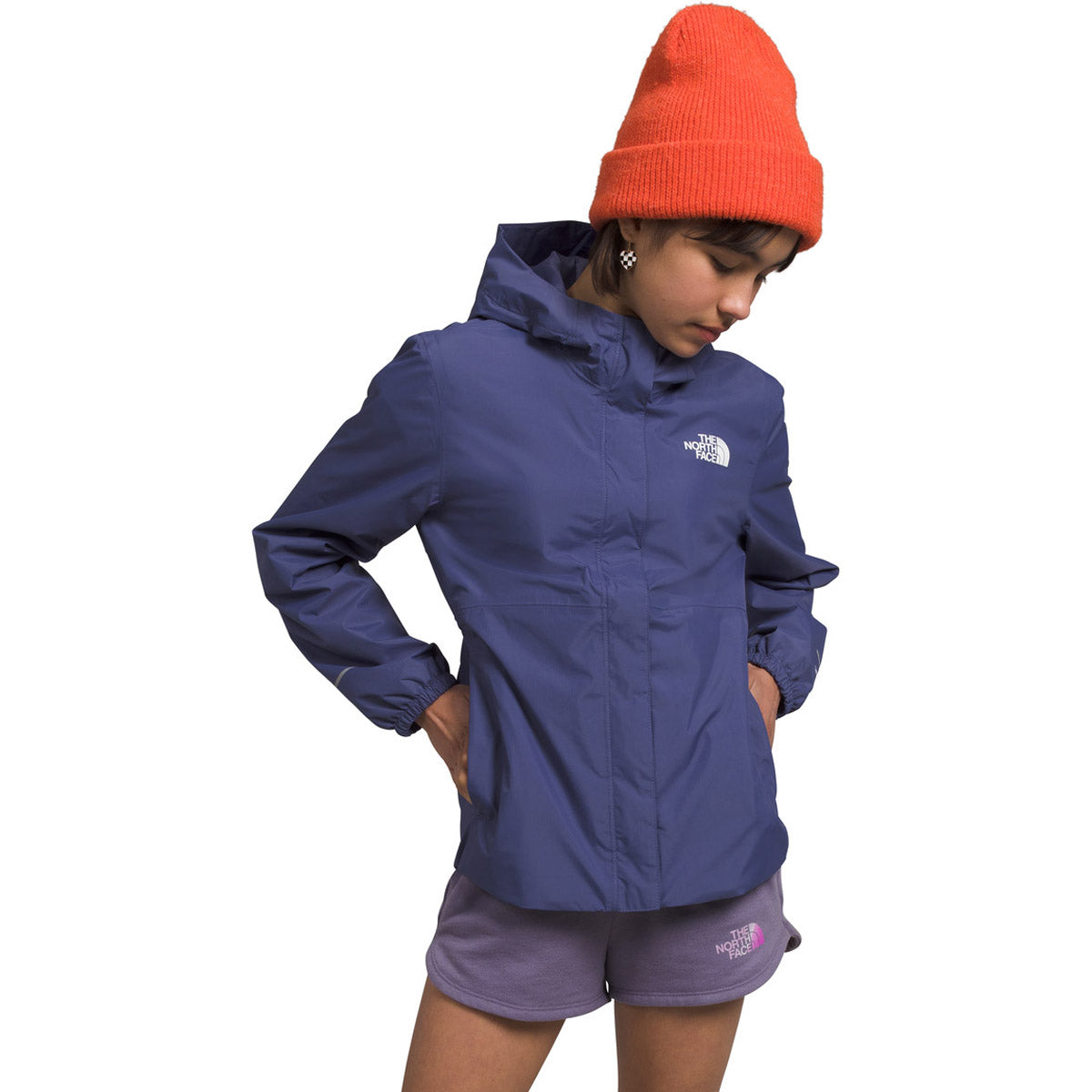 The North Face Girls&#39; Antora Rain Jacket Cave Blue