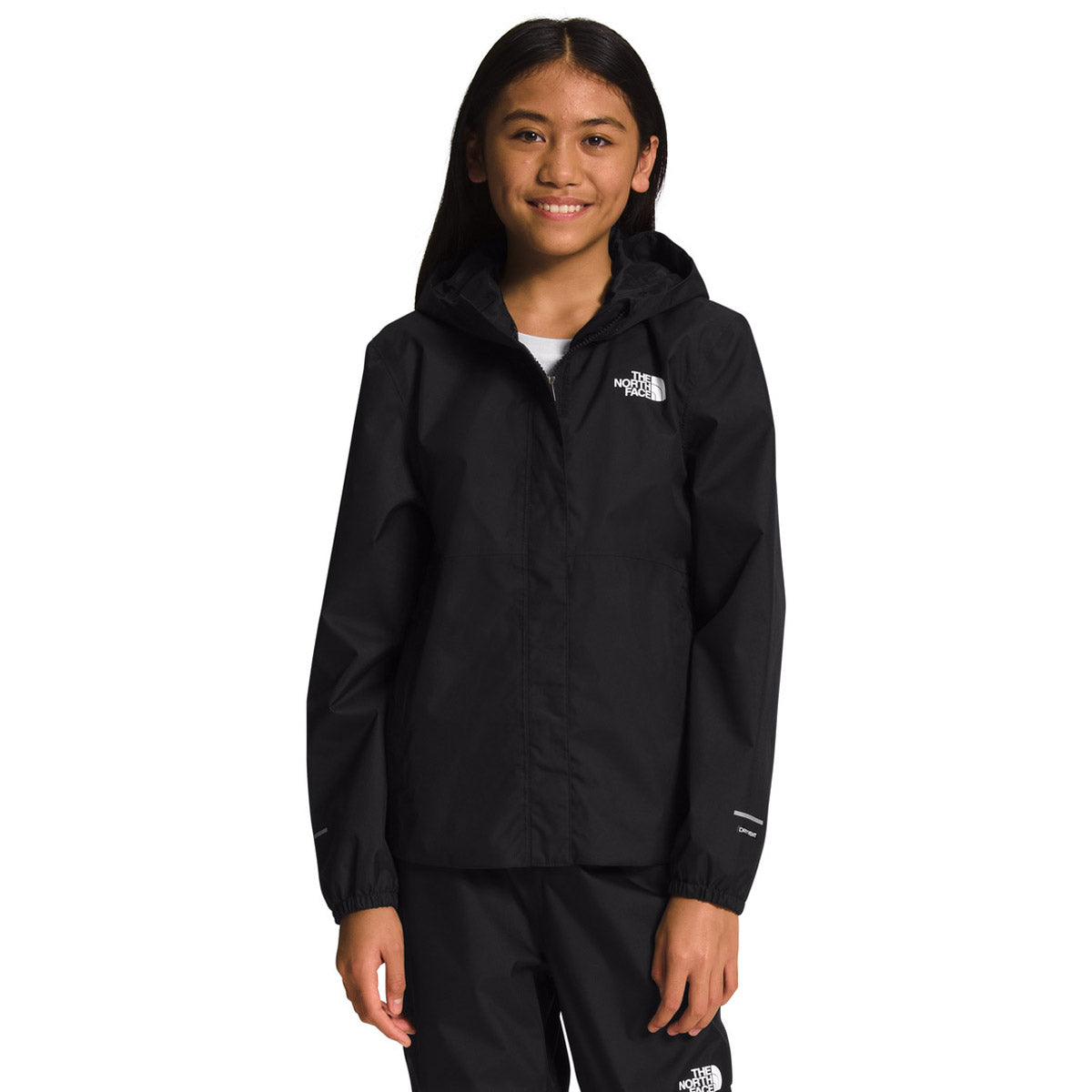 The North Face Girls&#39; Antora Rain Jacket TNF Black