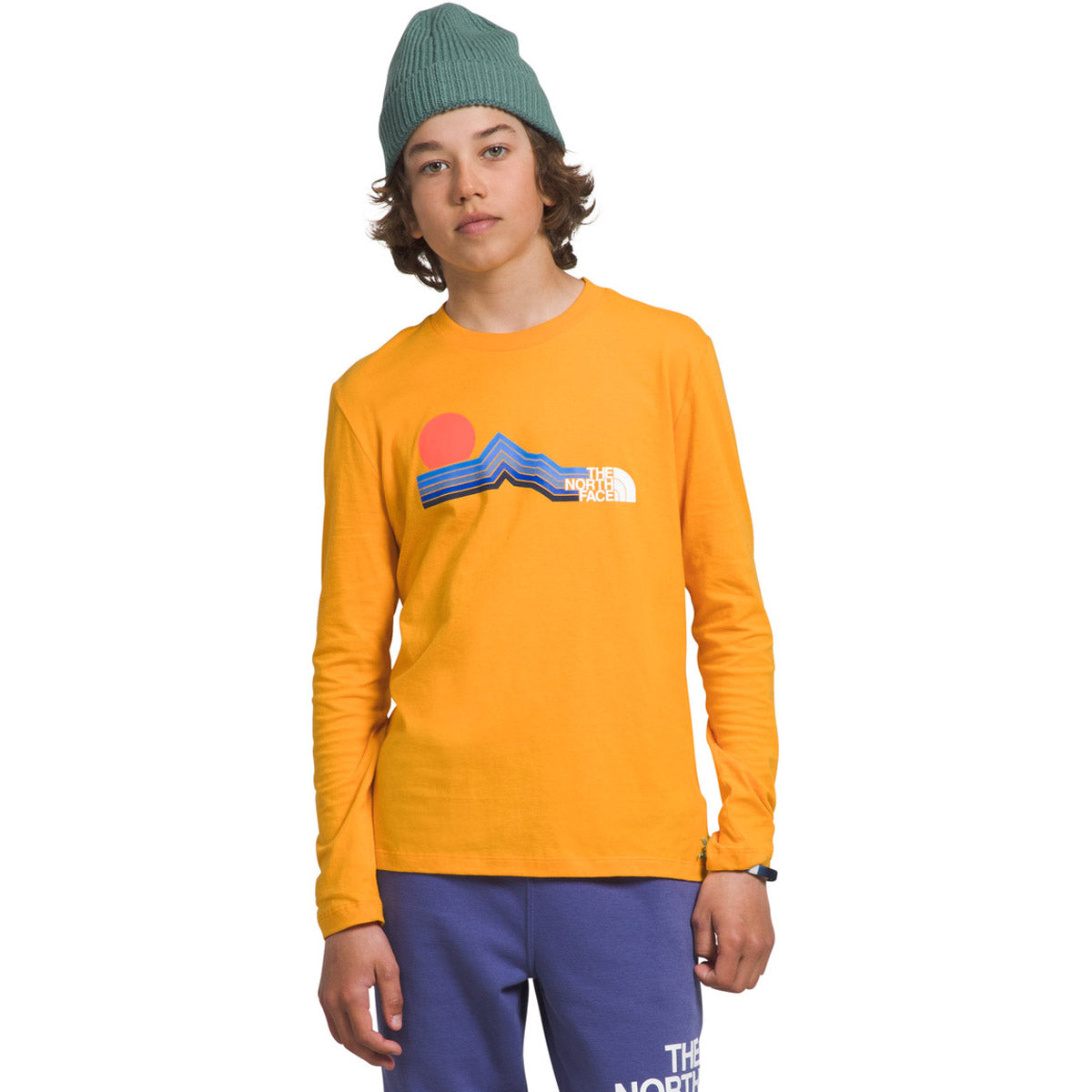 The North Face Boys' L/S Graphic Tee Summit Gold