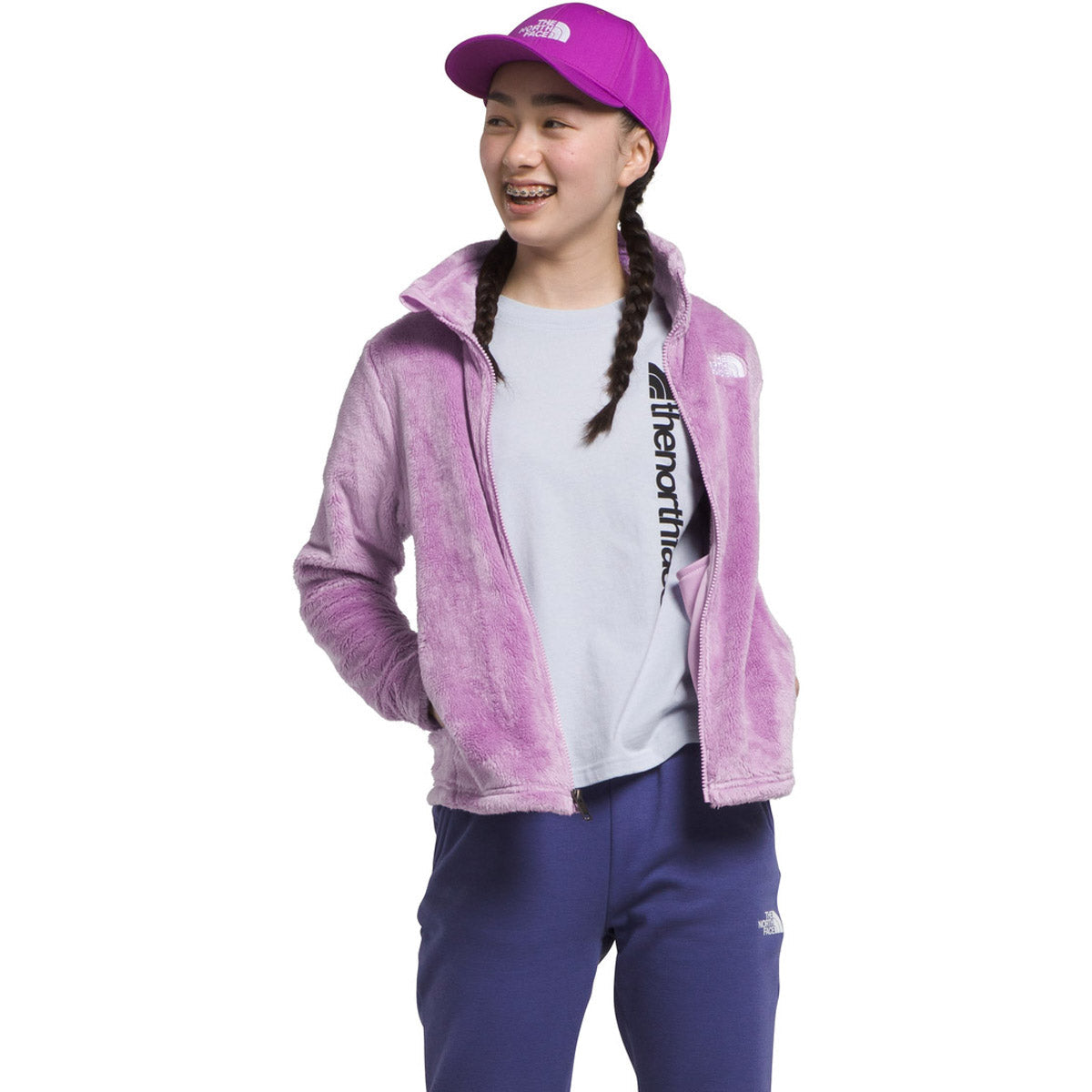 The North Face Girls&#39; Osolita Full Zip Jacket Lupine