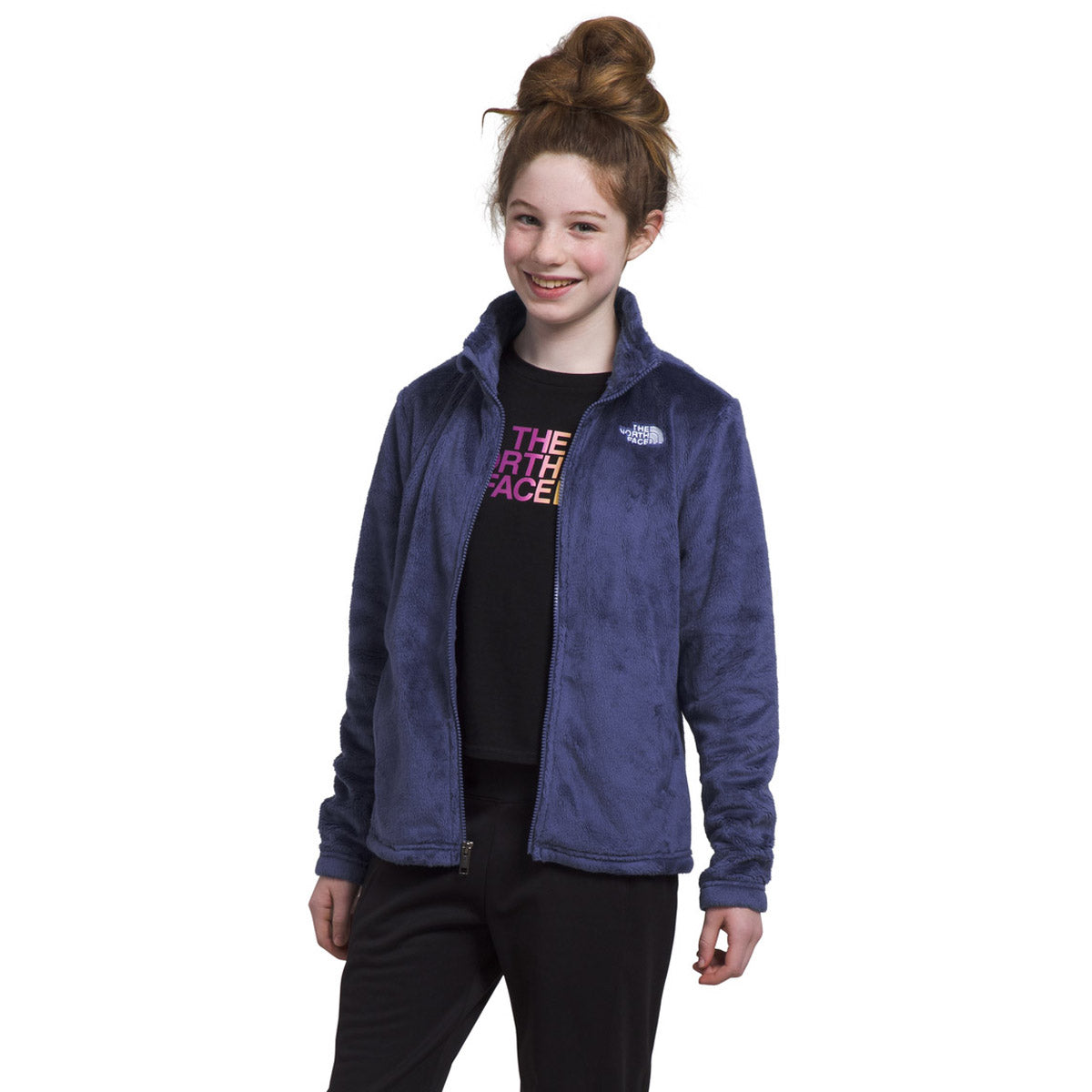 The North Face Girls&#39; Osolita Full Zip Jacket Cave Blue