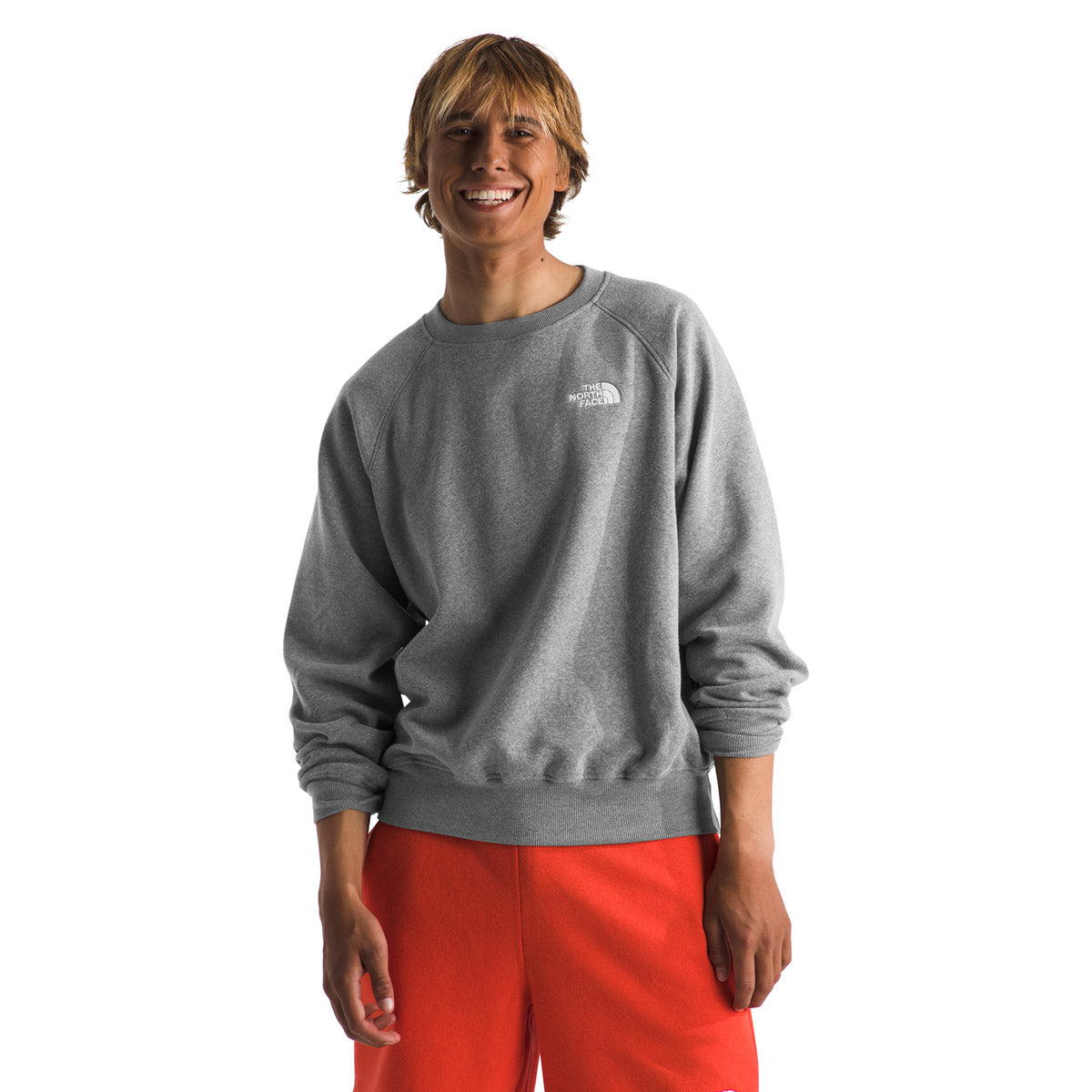 The North Face Men&#39;s Evolution Crew TNF Medium Grey Heather/TNF White