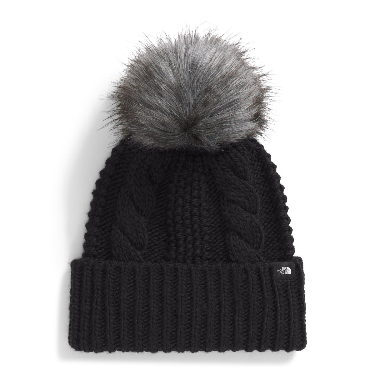 The North Face Kids' Oh Mega Fur Pom Beanie TNF Black