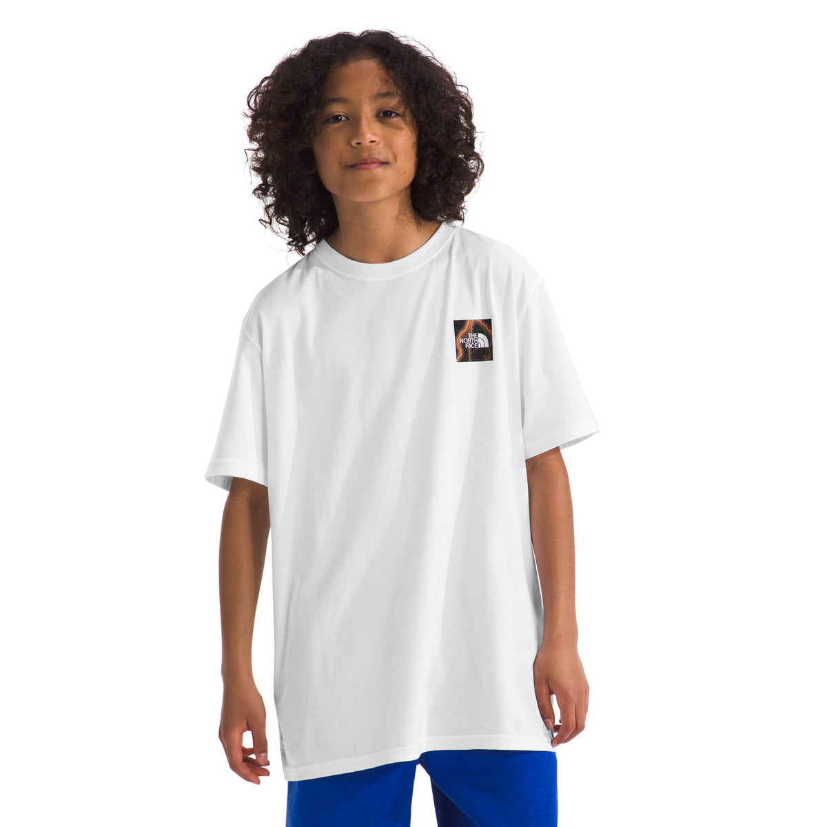 The North Face B SS Graphic Tee SS24 TNF White/TNF Black/Radiant Poppy