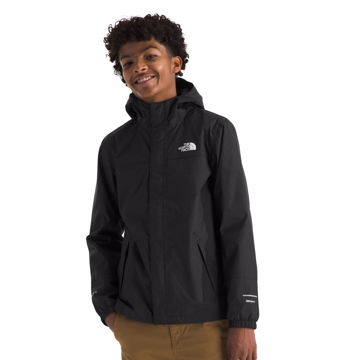 The North Face Boys' Antora Rain Jacket TNF Black