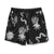Roark Mens Serrano 7 Active Stretch Shorts Black/White