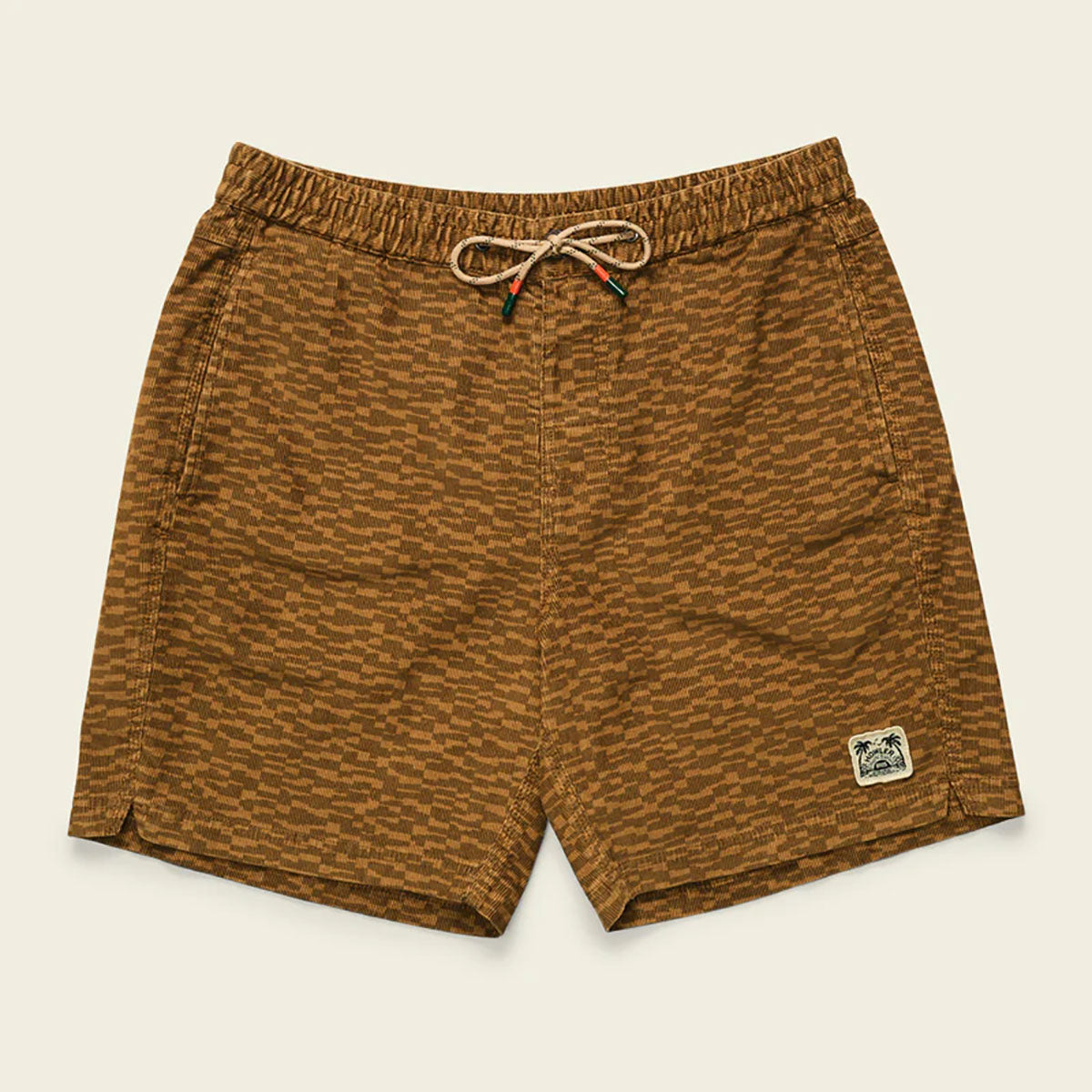 Howler Brothers Mens Pressure Drop Cord Shorts Canyon Distortion : Earth
