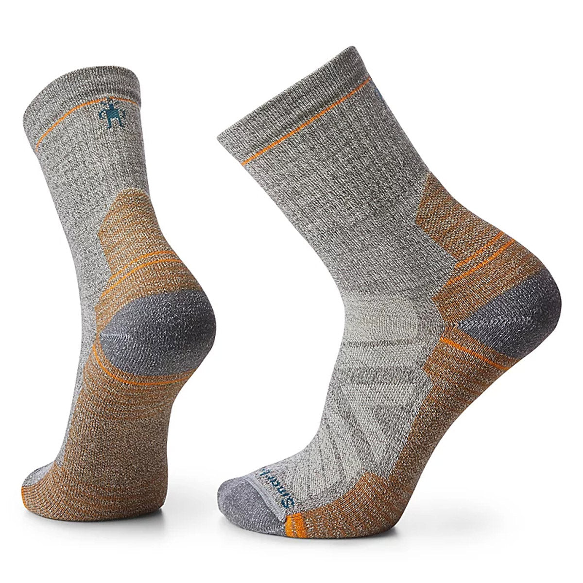 Smartwool Men&#39;s Hike Light Cushion Mid Crew Socks Taupe/Natural Marl