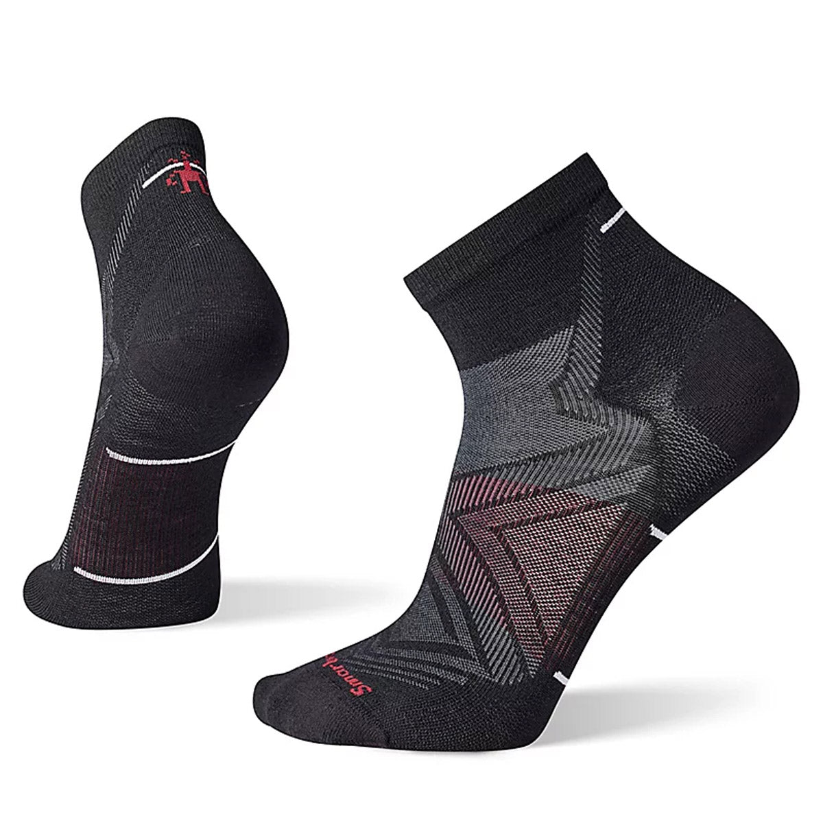 Smartwool Men&#39;s Run Zero Cushion Ankle Socks Black