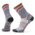 Smartwool Men's Run Zero Cushion Mid Crew Pattern Socks Medium Gray