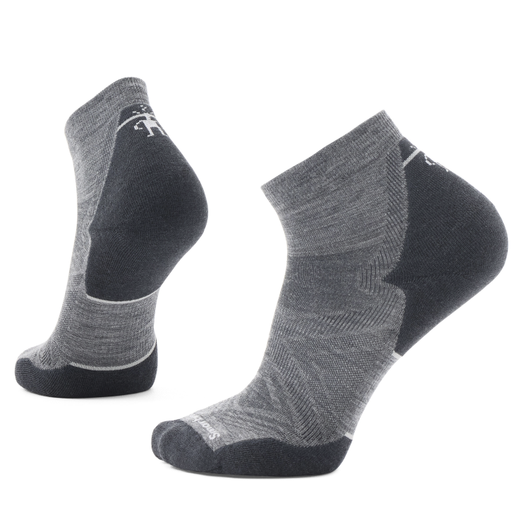 Smartwool Men&#39;s Run Targeted Cushion Ankle Socks 052 Medium Gray