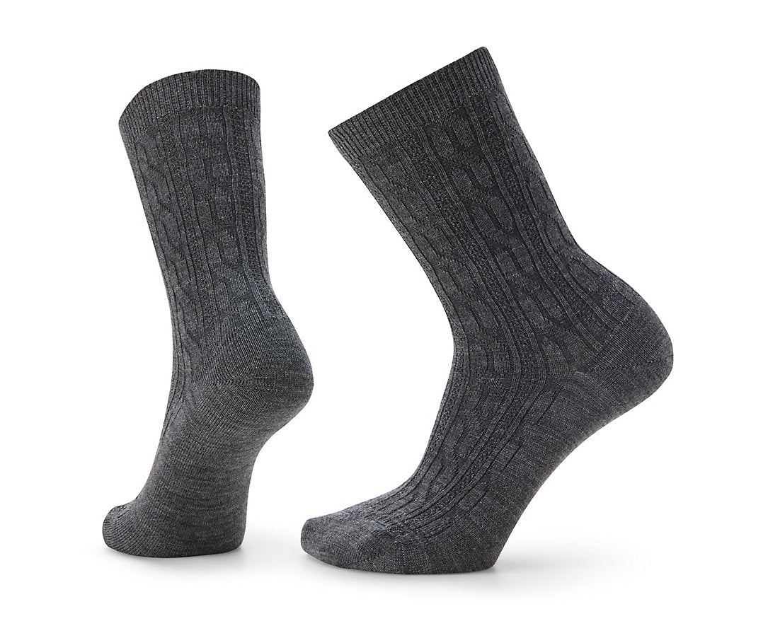 Smartwool Women&#39;s Everyday Cable Crew Socks 880 Fossil