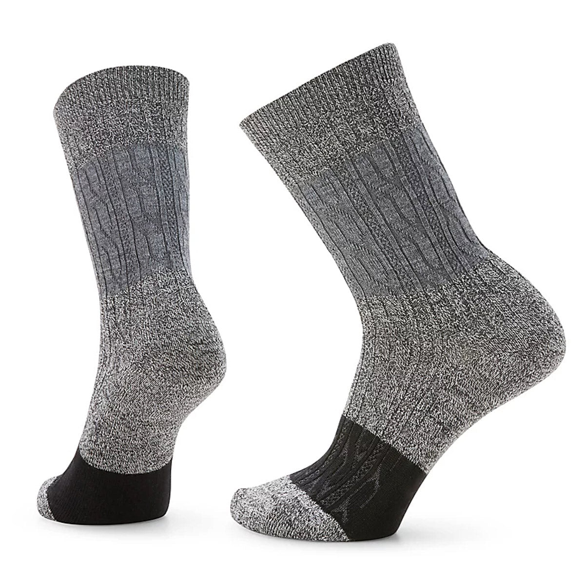 Smartwool Women&#39;s Everyday Color Block Cable Crew Socks Charcoal