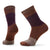 Smartwool Women's Everyday Color Block Cable Crew Socks Acorn/Bordeaux arl / M