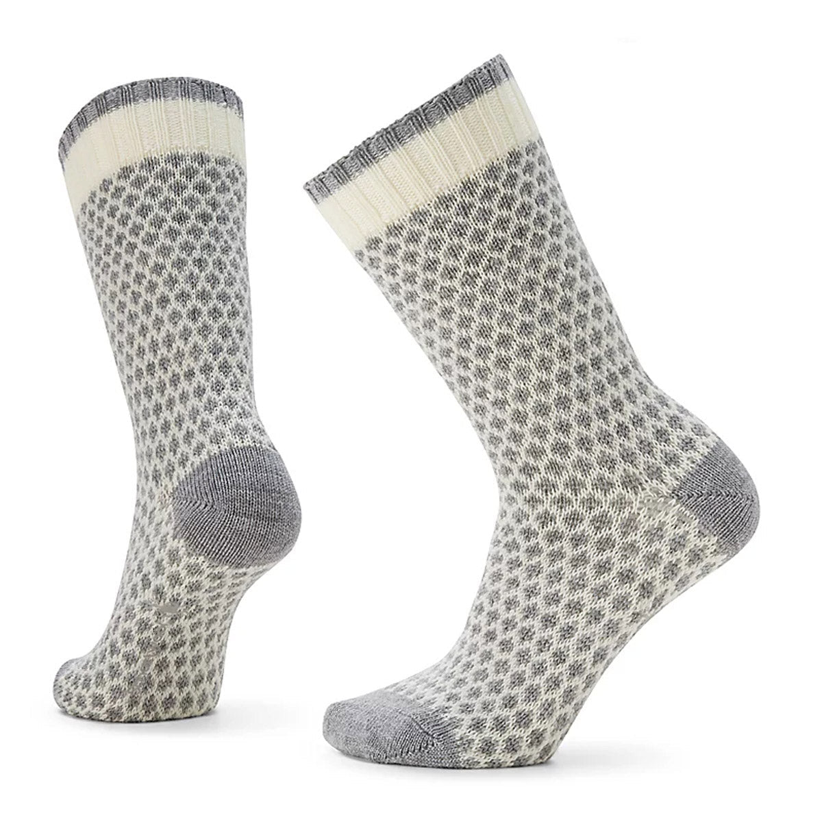 Smartwool Women&#39;s Everyday Popcorn Polka Dot Crew Socks Natural