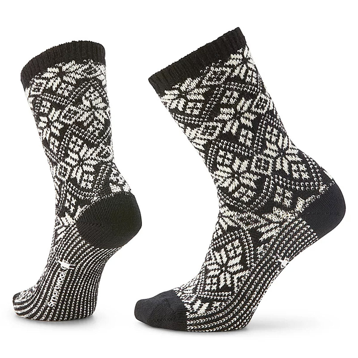 Smartwool Women&#39;s Everyday Traditional Snowflake Crew Socks Black